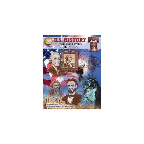 Mark Twain American History Workbook, Grades 6-12, US History of People and Events from 1607-1865, Declaration of Independence, Constitution of the ... Curriculum (American History Series)