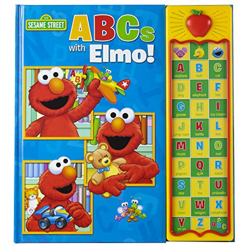 Sesame Street - ABCs with Elmo! 30 Button Sound Book  Great for Learning First Words and the Alphabet - PI Kids