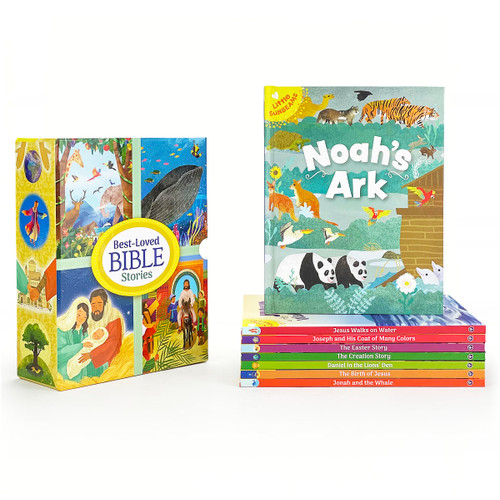 Best-Loved Bible Stories - 8-Book Library Boxed Gift Set for Children: Including stories of Noah's Ark, The Birth of Jesus, The Creation Story, Daniel ... Lion's Den, Jonah, and More (Little Sunbeams)