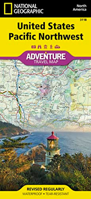 United States, Pacific Northwest Map (National Geographic Adventure Map, 3118)