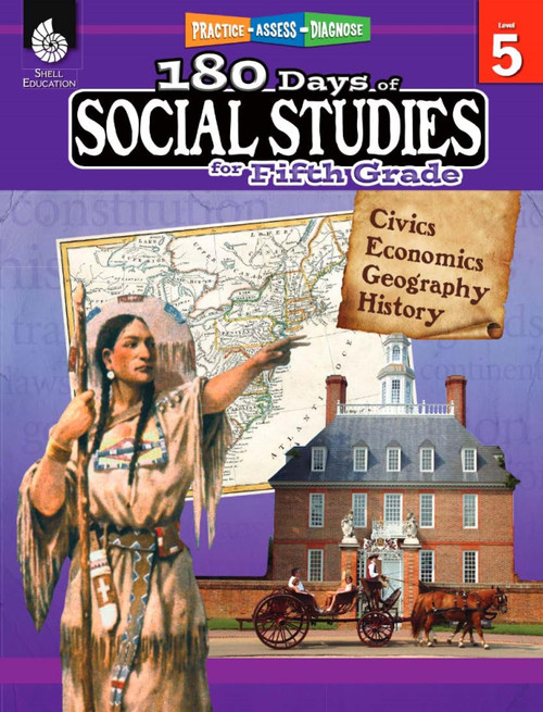 180 Days of Social Studies: Grade 5 - Daily Social Studies Workbook for Classroom and Home, Cool and Fun Civics Practice, Elementary School Level ... Created by Teachers (180 Days of Practice)