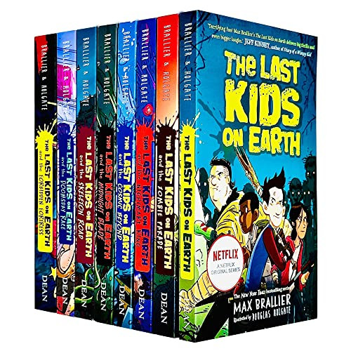 The Last Kids On Earth Series Books 1 - 8 Collection Set By Max Brallier (Last Kids On Earth, Zombie Parade, Nightmare King, Cosmic Beyond, Midnight Blade, Skeleton Road & Forbidden Fortress)