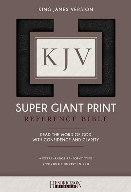 KJV Super Giant Print Reference Bible (Imitation Leather, Black, Red Letter)
