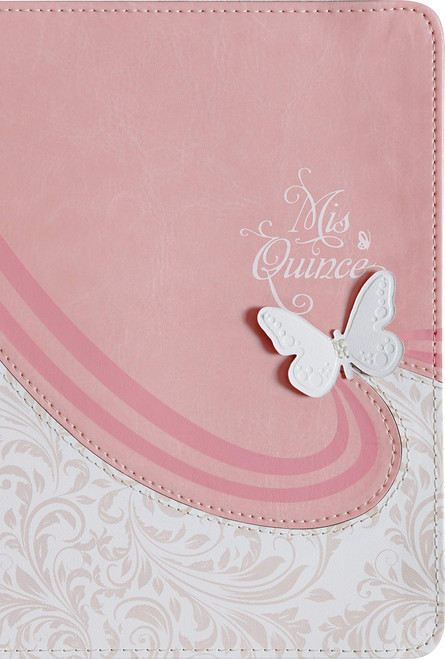 Reina Valera 1960 Biblia Mis Quince, rosa y blanco smil piel | RVR 1960 Mis Quince Bible, Pink/White, LeatherTouch (Spanish Edition)