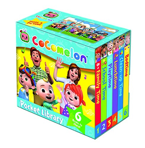 Official CoComelon Pocket Library: 6 little books about JJ, his family and friends  perfect for pre-schoolers!