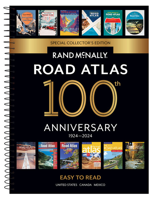 Rand McNally 2024 Midsize Easy to Read - 100th Anniversary Collectors Edition