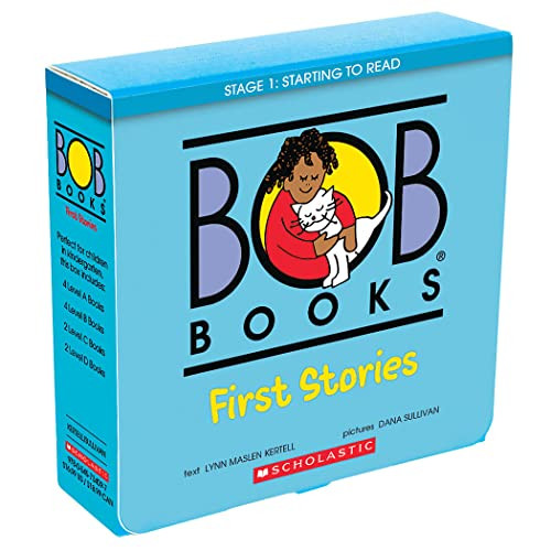 Bob Books - First Stories Box Set | Phonics, Ages 4 and up, Kindergarten (Stage 1: Starting to Read)