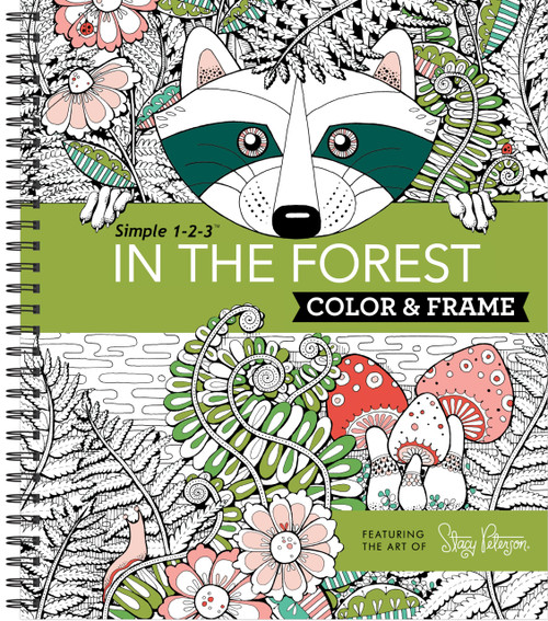 Color & Frame - In the Forest (Adult Coloring Book)