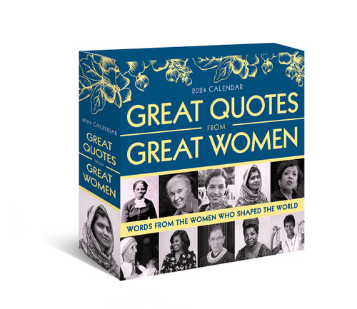 2024 Great Quotes From Great Women Boxed Calendar: 365 Days of Inspiration from Women Who Shaped the World (Daily Desk Gift for Her)