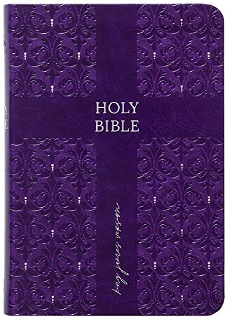 KJV Holy Bible: Amethyst (Purple), Compact Large Print (8-pt.)  Thumb Indexed, Faux Leather, King James Version