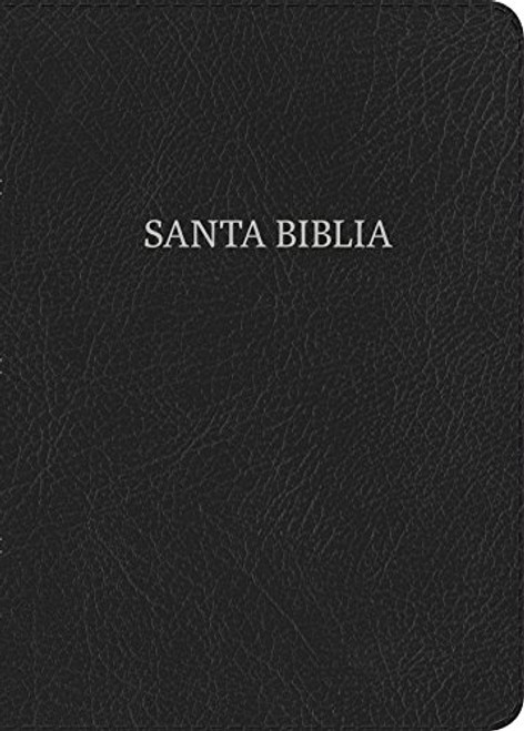 Biblia Reina Valera 1960 Compacta, Letra Grande, negro, piel fabricada | RVR 1960 Compact Bible Large Print Black, Bonded Leather (Spanish Edition)