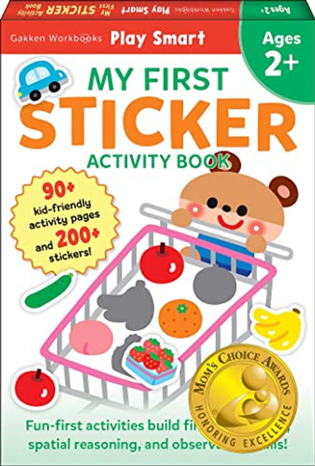 Play Smart My First STICKER BOOK 2+: Preschool Activity Workbook with 200+ Stickers for children with small hands Ages 2, 3, 4: Fine Motor Skills (Mom's Choice Award Winner)