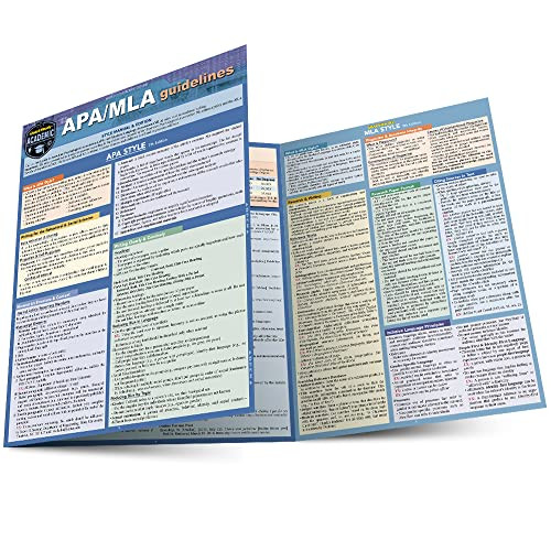 APA/MLA Guidelines - 7th/9th Editions Style Reference for Writing: a QuickStudy Laminated Guide