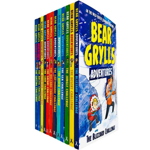 Bear Grylls The Complete Adventures Collection 12 Books Set