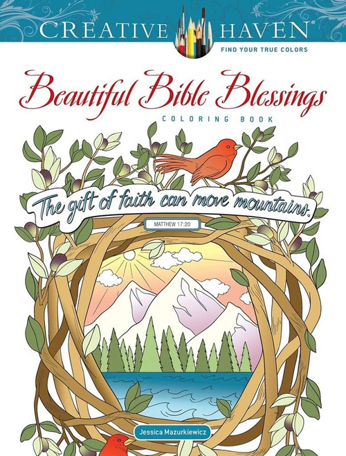 Creative Haven Beautiful Bible Blessings Coloring Book (Adult Coloring Books: Religious)