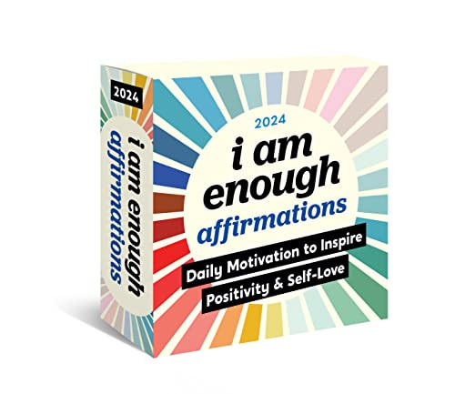 2024 I Am Enough Affirmations Boxed Calendar: Daily Motivation to Inspire Positivity and Self-Love (Self Care Desk Gift)