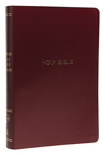 NKJV Holy Bible, Giant Print Center-Column Reference Bible, Burgundy Leather-look, 72,000+ Cross References, Red Letter, Comfort Print: New King James Version