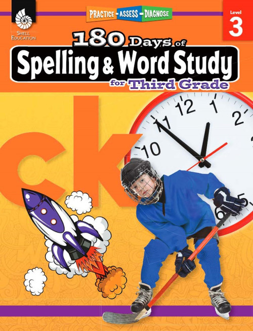 180 Days of Spelling and Word Study: Grade 3 - Daily Spelling Workbook for Classroom and Home, Cool and Fun Practice, Elementary School Level ... Challenging Concepts (180 Days of Practice)