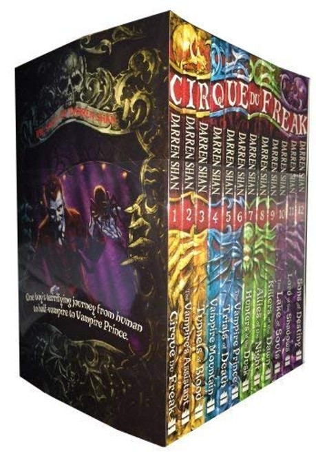 Cirque Du Freak Series - Complete 12 Book Collection - Killers of the Dawn, Lord of the Shadows, Trials of Death, Sons of Destiny, Living Nightmare, Vampire's Assistant, Tunnels of Blood, Vampire Prince, Hunters of the Dusk