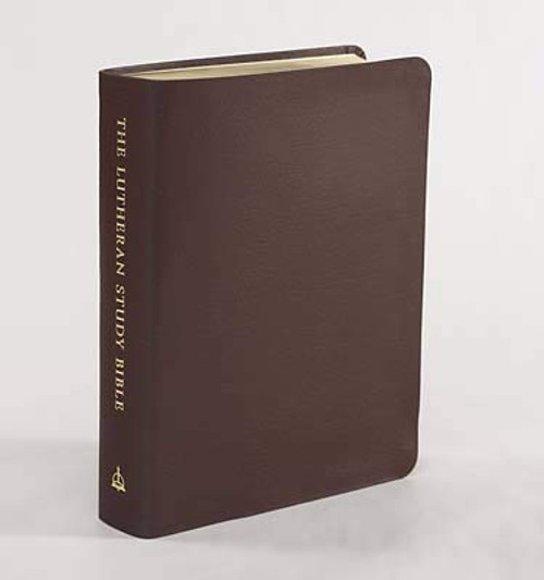 ESV Lutheran Study Bible-Sangria Genuine Leather