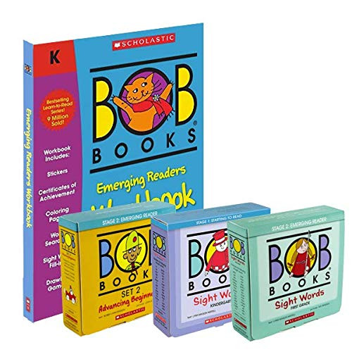Bob Books Complete Stage 2: Emerging Readers Set | 3 Book Sets plus Workbook