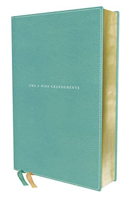 NBLA Biblia Ama a Dios Grandemente, Leathersoft, Turquesa, Interior a Cuatro Colores (Spanish Edition)