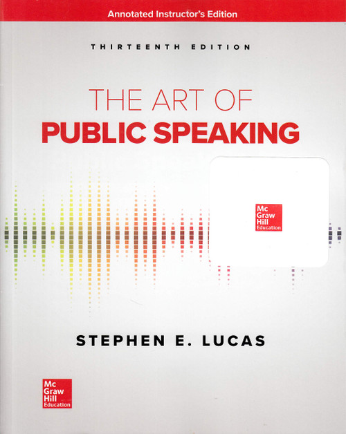 The Art Of Public Speaking 13th Edition AIE