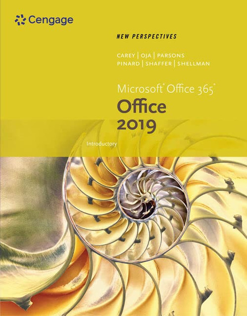 New Perspectives MicrosoftOffice 365 & Office 2019 Introductory (MindTap Course List)