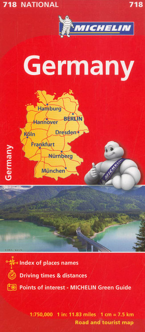 Michelin Germany Map 718 (Maps/Country (Michelin))