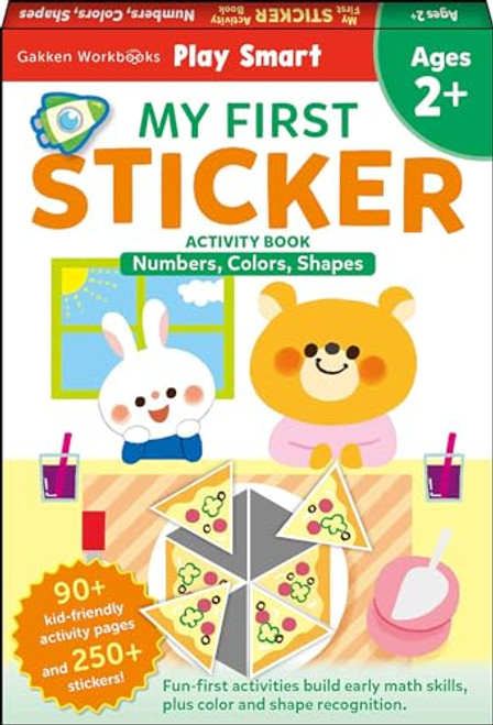 Play Smart My First Sticker Activity Book: Numbers, Colors, Shapes For Ages 2+