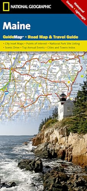 Maine Map (National Geographic Guide Map)