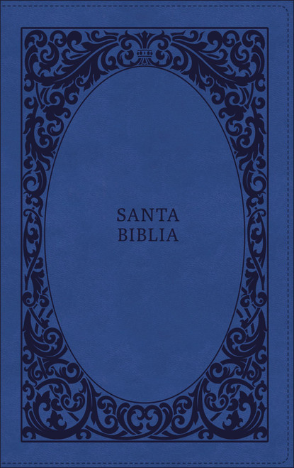 Biblia Reina-Valera 1960, Tierra Santa, Ultrafina letra grande, Leathersoft, Azul, con cierre (Spanish Edition)