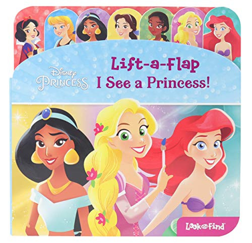 Disney Princess - I See a Princess! Lift-a-Flap Look and Find Board Book - PI Kids