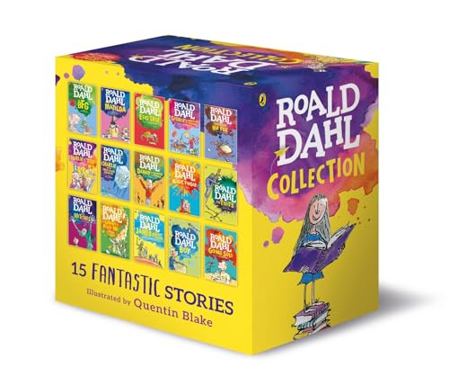 Roald Dahl Collection 15 Fantastic Stories Box Set Including Boy, The BFG, Matilda and Charlie and the Chocolate Factory