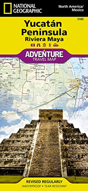 Yucatan Peninsula: Riviera Maya Map [Mexico] (National Geographic Adventure Map, 3105)