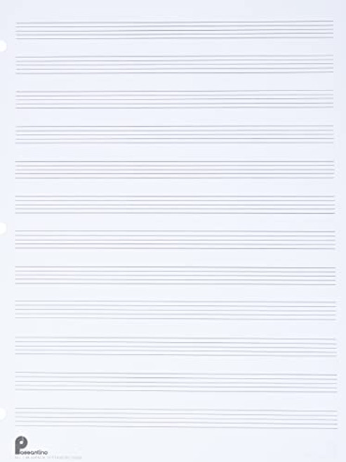 Musipack 3 Ring Filler No. 1: 12-stave: Passantino Manuscript Paper (Passantino Manuscript Papers)