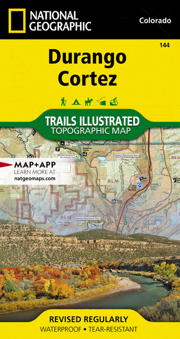 Durango, Cortez [Mesa Verde National Park] Map (National Geographic Trails Illustrated Map, 144)