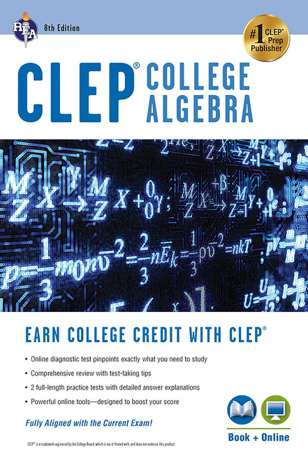CLEP College Algebra Book + Online (CLEP Test Preparation)