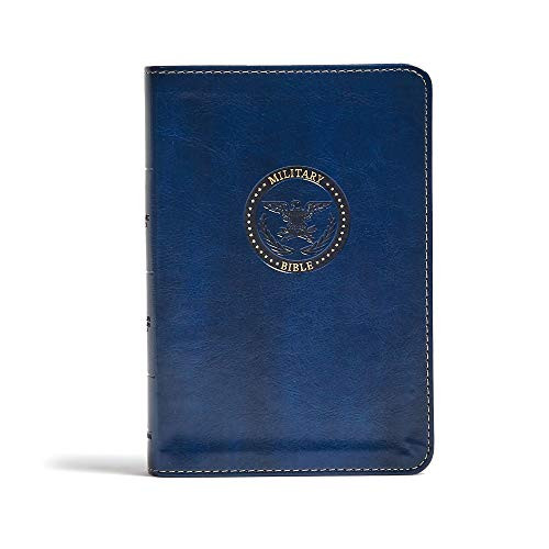 CSB Military Bible, Royal Blue LeatherTouch, Red Letter, Presentation Page, Articles, Study Helps, Prayers, Full-Color Maps, Easy-to-Read Bible Serif Type