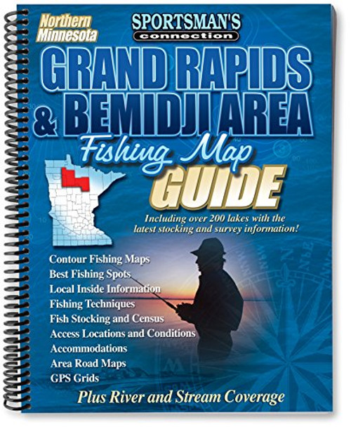 Northern Minnesota Grand Rapids & Bemidji Area Fishing Map Guide