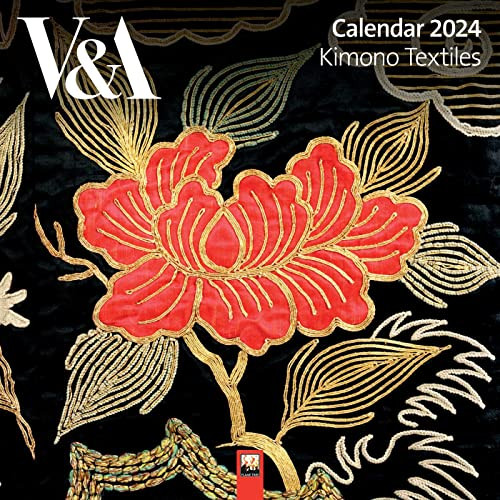 V&A: Kimono Textiles Wall Calendar 2024 (Art Calendar)