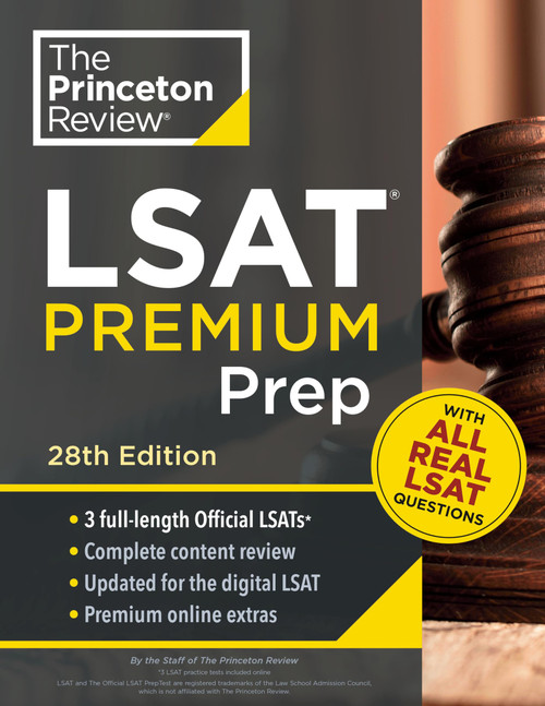 Princeton Review LSAT Premium Prep, 28th Edition: 3 Real LSAT PrepTests + Strategies & Review + Updated for the New Test Format (Graduate School Test Preparation)