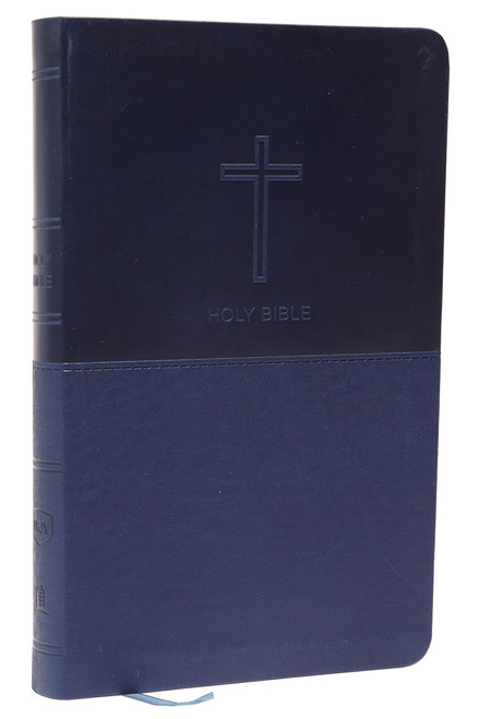 NKJV, Value Thinline Bible, Blue Leathersoft, Red Letter, Comfort Print: Holy Bible, New King James Version