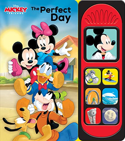 Disney Mickey & Friends  The Perfect Day 7-Button Interactive Sound Book  Mickey Mouse, Minnie Mouse, and More! - PI Kids