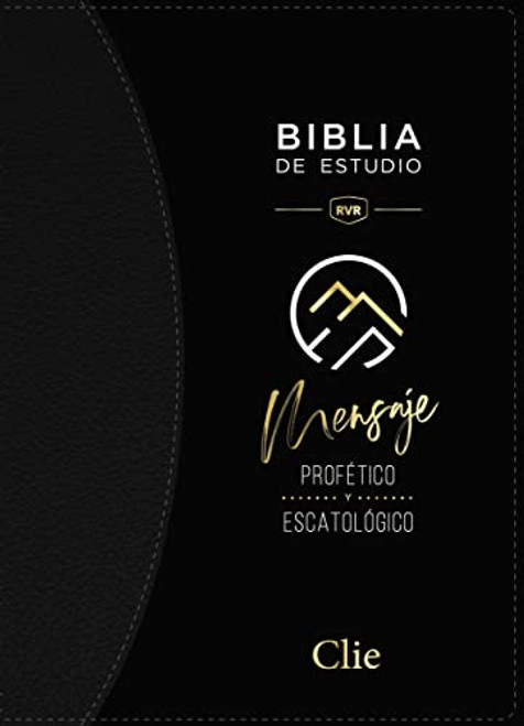Reina Valera Revisada Biblia de Estudio del Mensaje Proftico y Escatolgico, Negro, Interior a Dos Colores, con ndice (Spanish Edition)