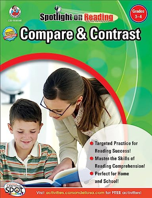 Carson Dellosa Compare & Contrast, Grades 3 - 4 Resource Book