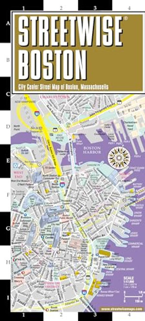 Streetwise Boston Map - Laminated City Center Street Map of Boston, Massachusetts (Michelin Streetwise Maps)