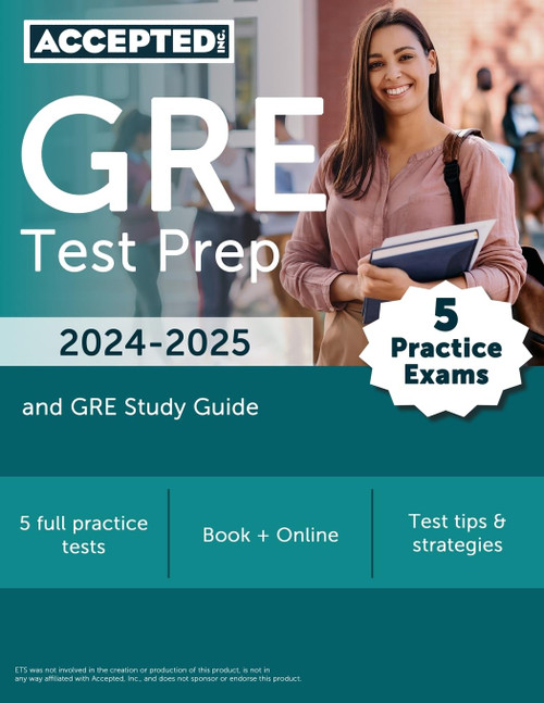 GRE Test Prep 2024-2025: 5 Practice Exams and GRE Study Guide