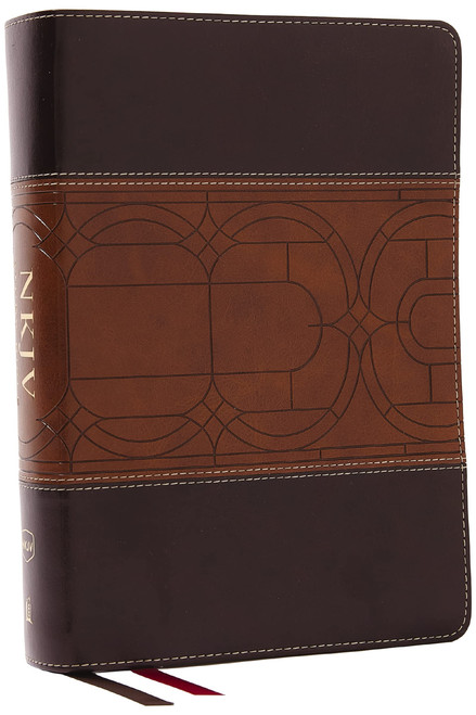 NKJV Study Bible, Leathersoft, Brown, Full-Color, Comfort Print: The Complete Resource for Studying Gods Word