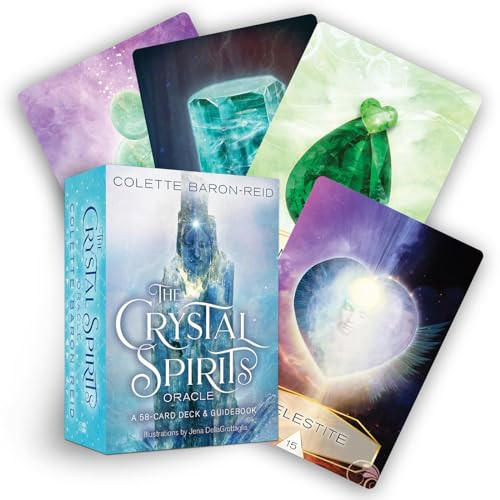 Crystal Spirits Oracle: A 58-Card Deck and Guidebook for Crystal Healing Messages, Divination, Clarity, and Spiritual Guidance